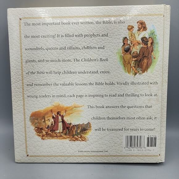 Children’s Book Of The Bible 1998 Vintage Illustrated Gold Edges Made In USA - Picture 2 of 16